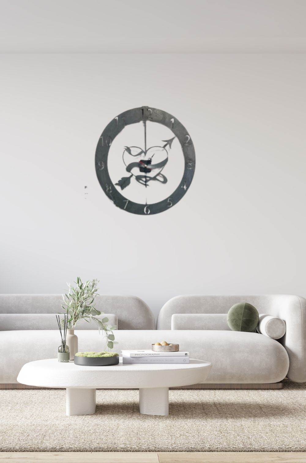 AR0325 Pendule Cœur flèche