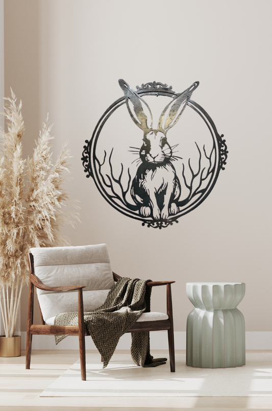 AR0532 Découpe plasma Lièvre 48x49 cm