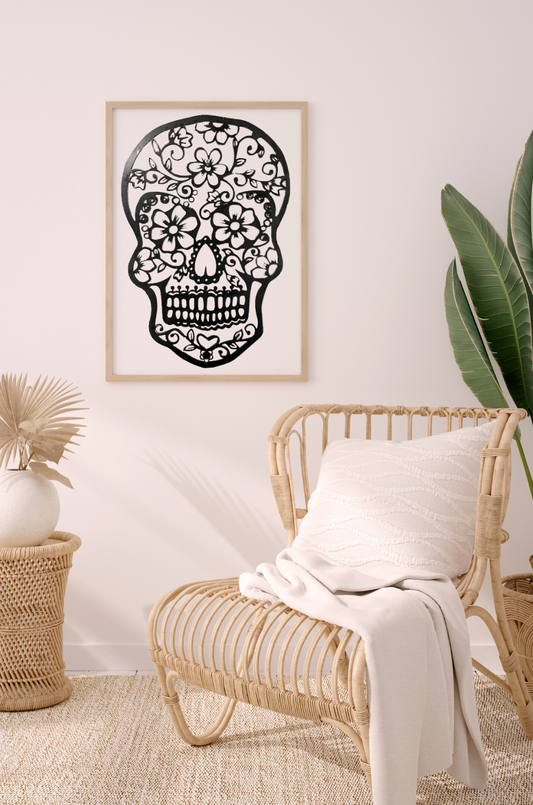 Découpe plasma Tête de mort Calavera