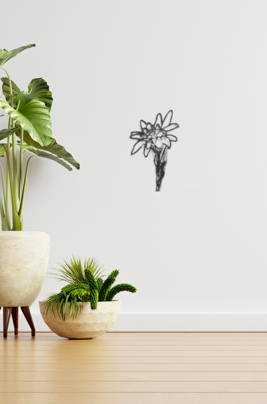 Découpe plasma Fleur Edelweiss