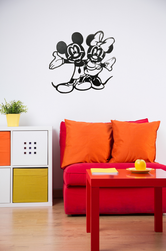 Découpe plasma Mickey Minnie