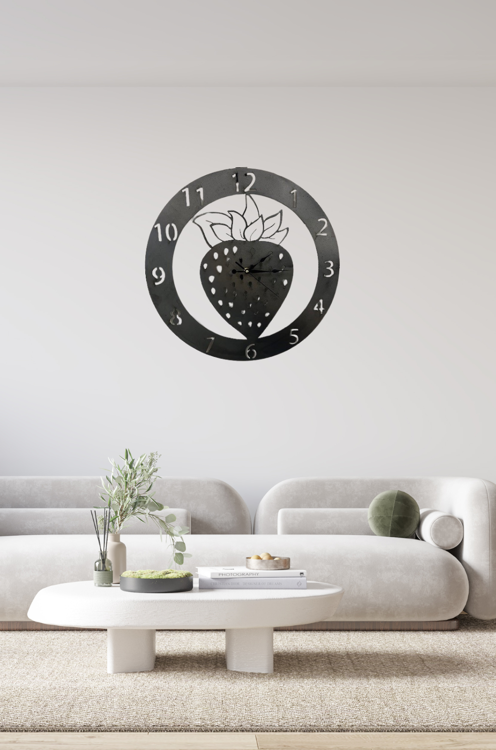 AR0054 Pendule Fraise