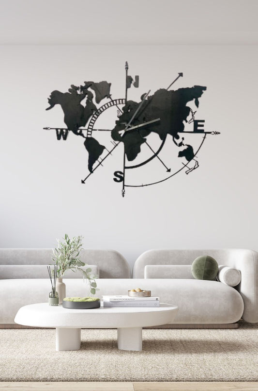 AR0032-1-1 Pendule Mappemonde Pleine
