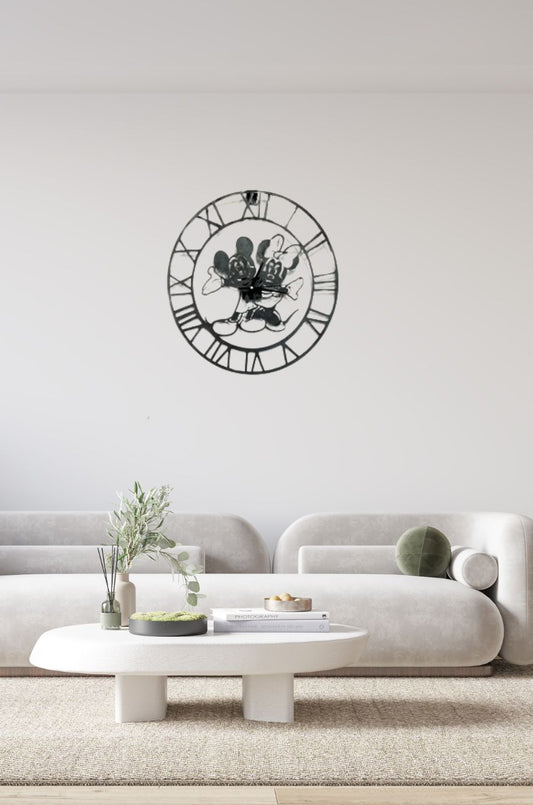 AR0517 Pendule Mickey et Minnie romaine