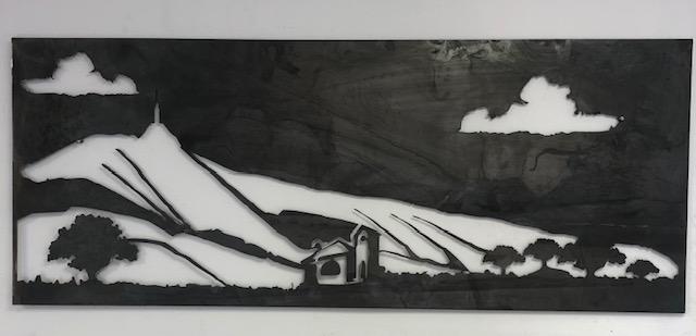 AR0015 Découpe plasma Ventoux négatif 100X40 CM