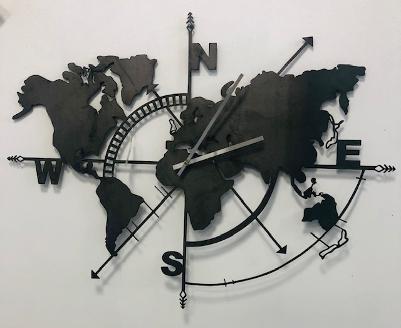 AR0032-1-1 Pendule Mappemonde Pleine