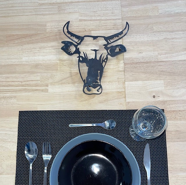 AR0491 Dessous de plat Tête de Taureau
